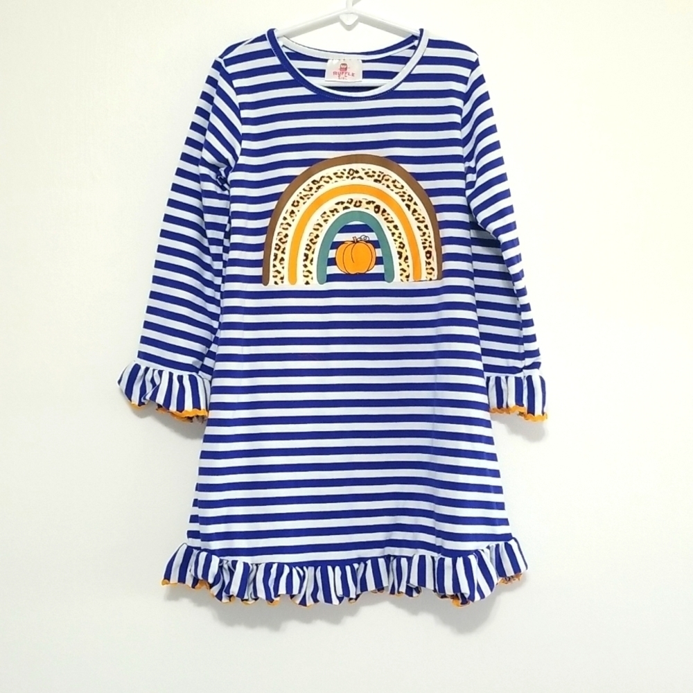 RUFFLE girl pumpkin dress​​​​​